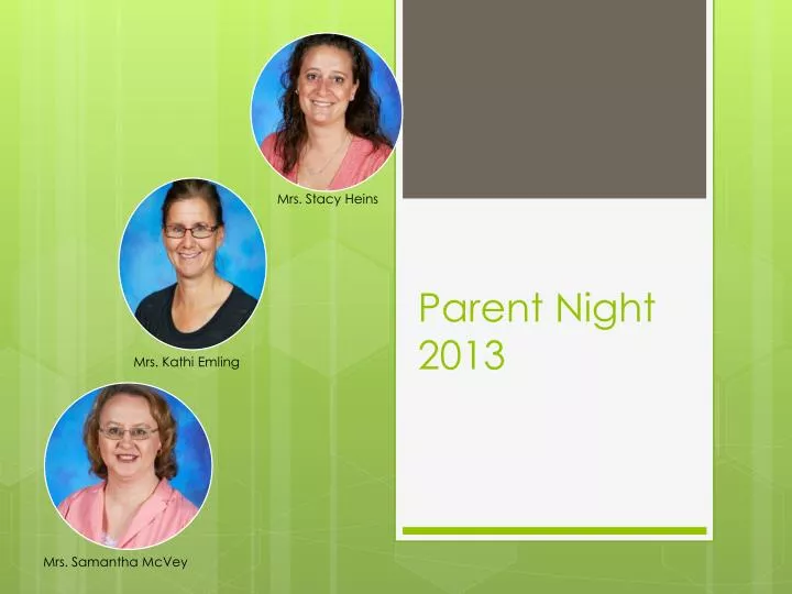 parent night 2013