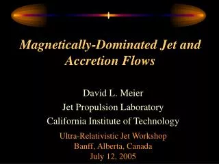 Magnetically-Dominated Jet and Accretion Flows