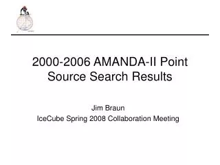 2000-2006 AMANDA-II Point Source Search Results