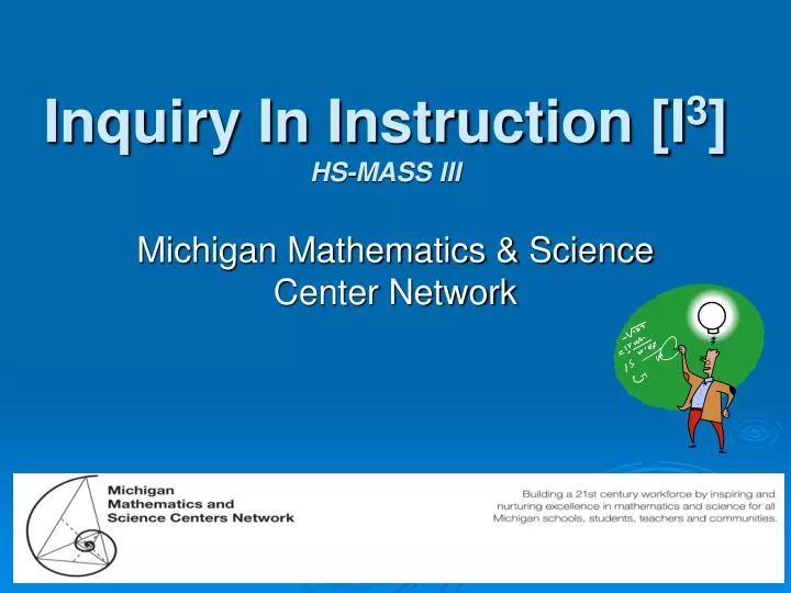 inquiry in instruction i 3 hs mass iii