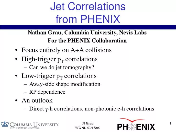 jet correlations from phenix