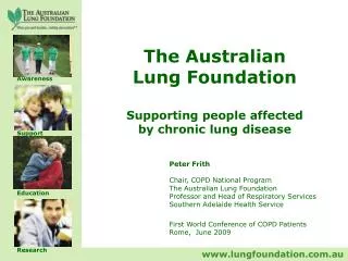 The Australian Lung Foundation Supporting people affected by chronic lung disease