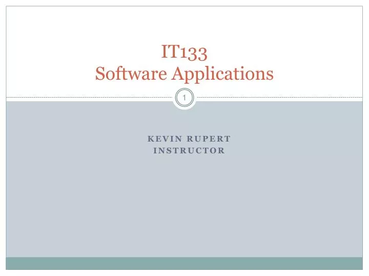 it133 software applications