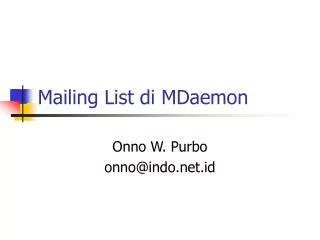 mailing list di mdaemon