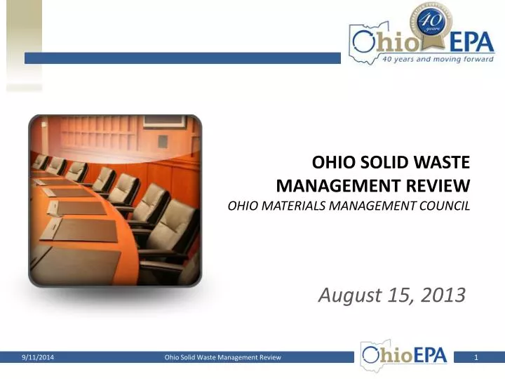 ohio solid waste management review ohio materials management council
