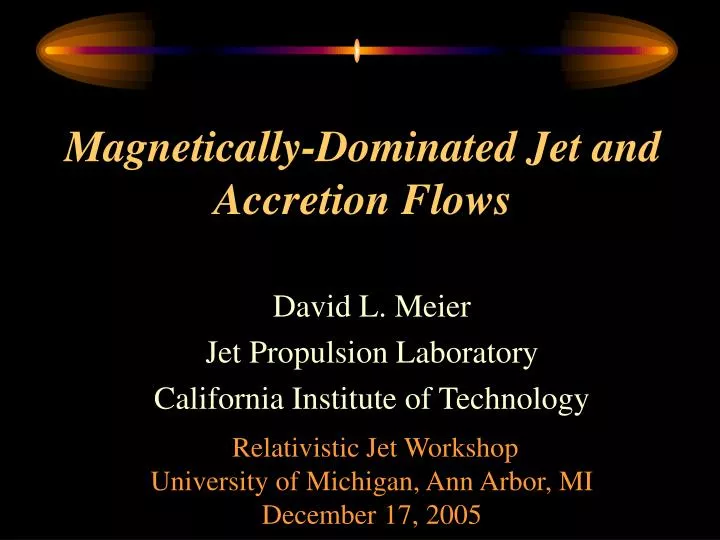 magnetically dominated jet and accretion flows