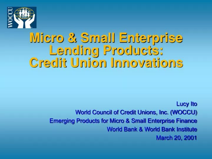 micro small enterprise lending products credit union innovations