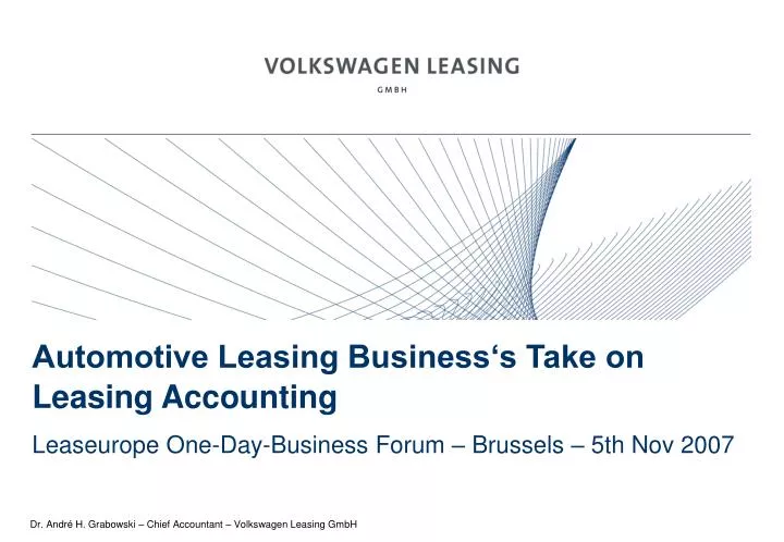 automotive leasing business s take on leasing accounting