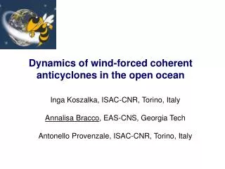 Dynamics of wind-forced coherent anticyclones in the open ocean