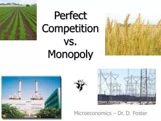 Perfect Competition vs. Monopoly