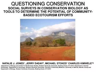 QUESTIONING CONSERVATION