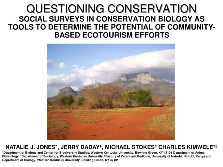 questioning conservation