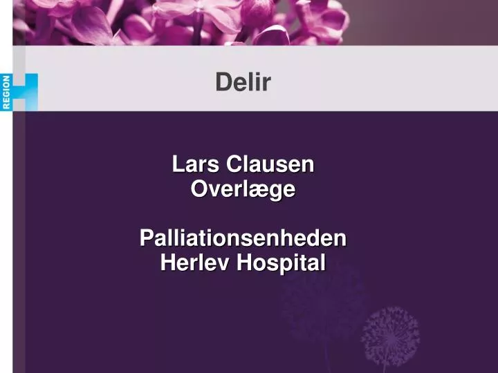 lars clausen overl ge palliationsenheden herlev hospital