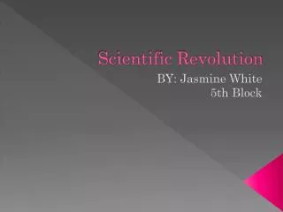 Scientific Revolution