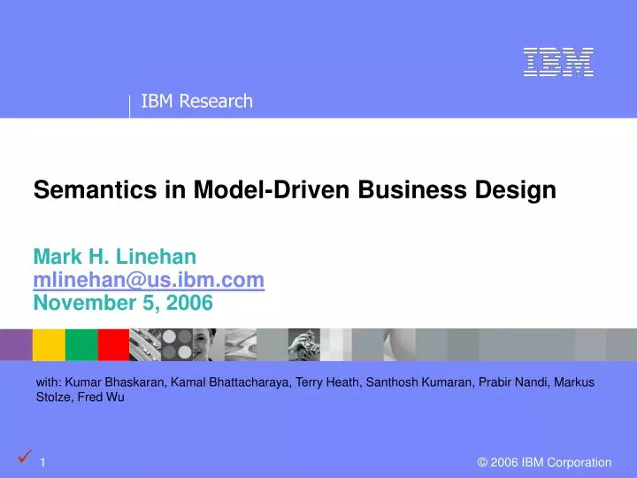 semantics in model driven business design