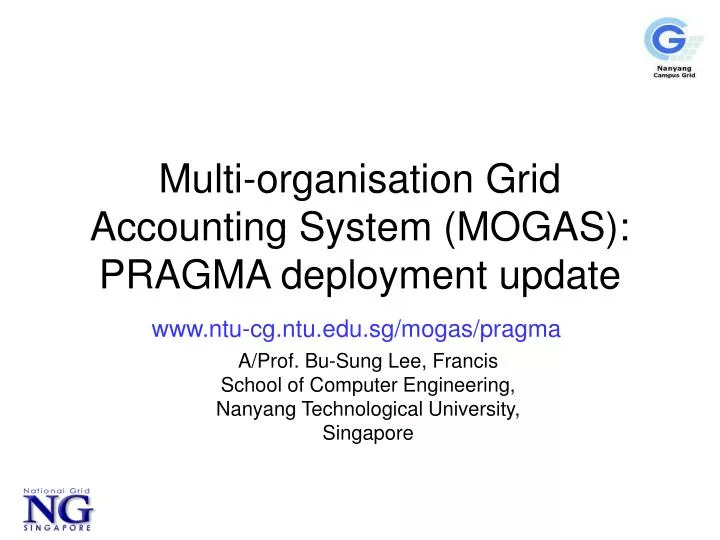 multi organisation grid accounting system mogas pragma deployment update