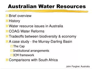 Australian Water Resources