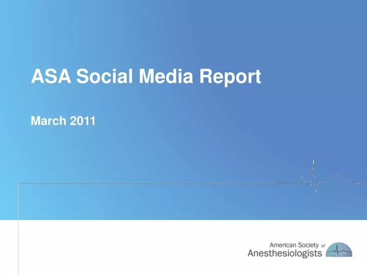 asa social media report
