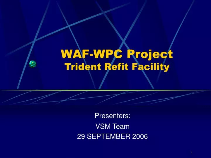 waf wpc project trident refit facility