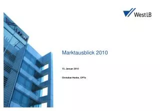 marktausblick 2010