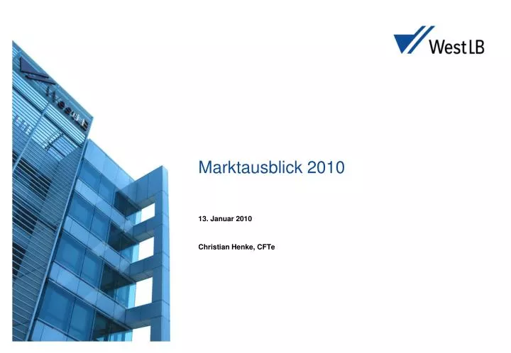 marktausblick 2010