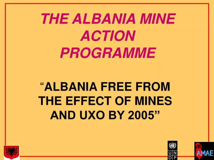 the albania mine action programme