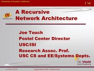 A Recursive Network Architecture