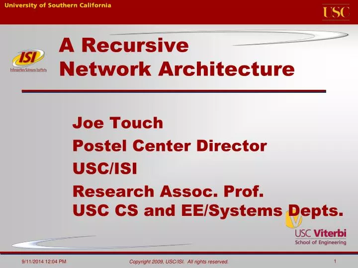 a recursive network architecture