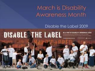 March is Disability Awareness Month