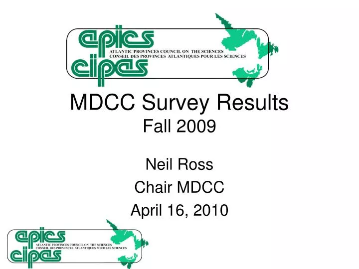 mdcc survey results fall 2009