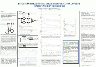 EFFECTS OF SPIKE SORTING ERROR ON INFORMATION CONTENT IN MULTI-NEURON RECORDINGS