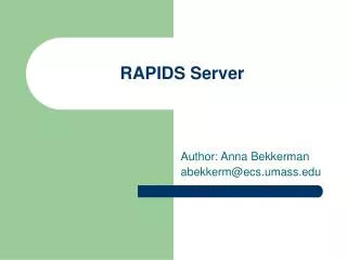 RAPIDS Server