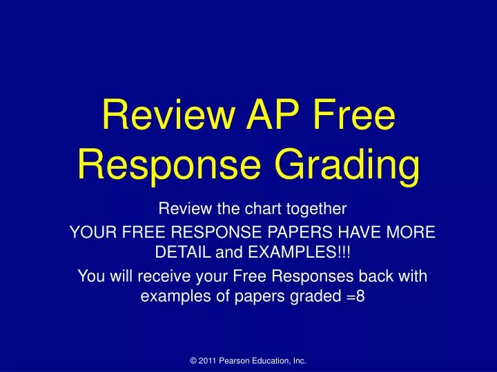 review ap free response grading