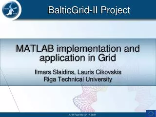 MATLAB implementation and application in Grid