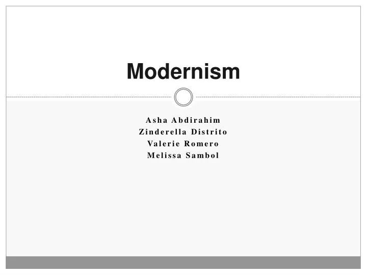 modernism