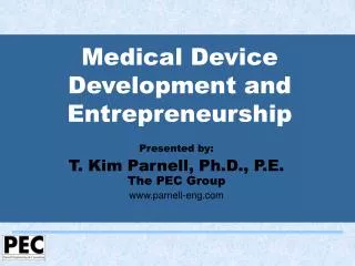 Medical Device Development and Entrepreneurship