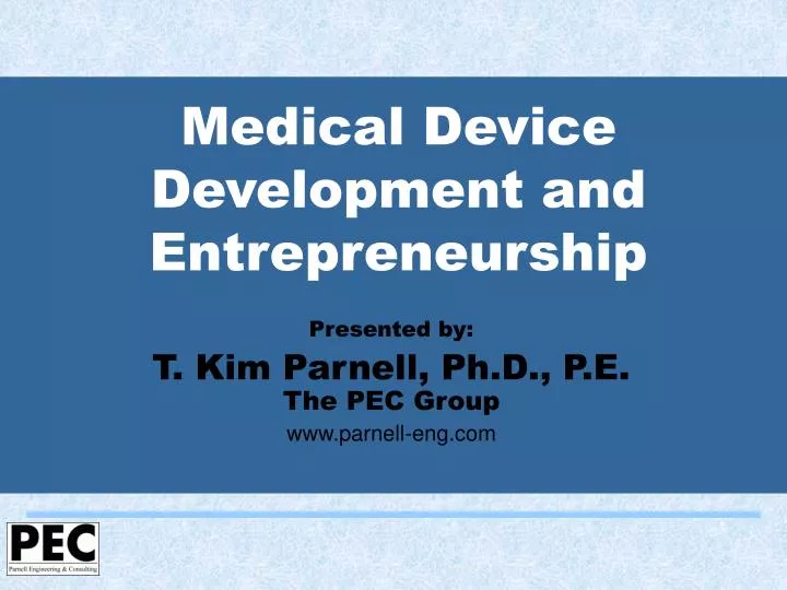 medical device development and entrepreneurship