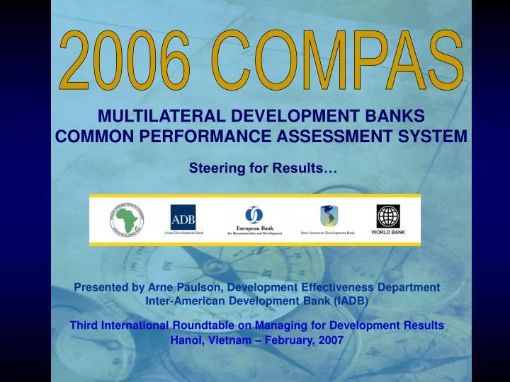 multilateral development banks common performance assessment system steering for results