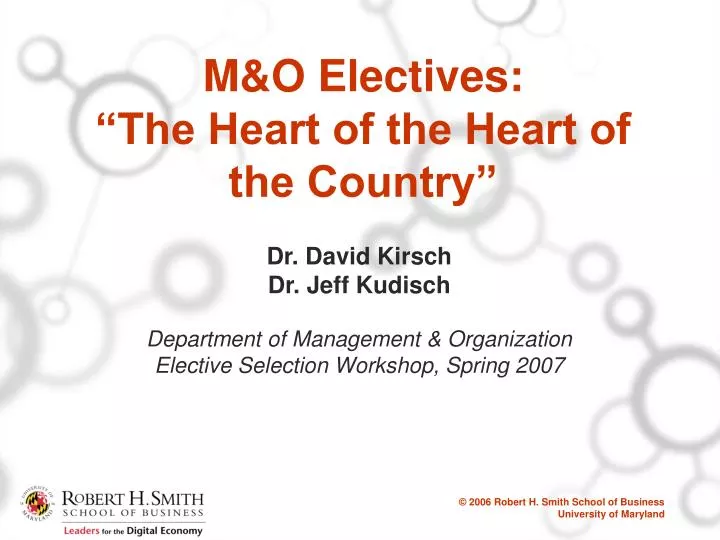 m o electives the heart of the heart of the country