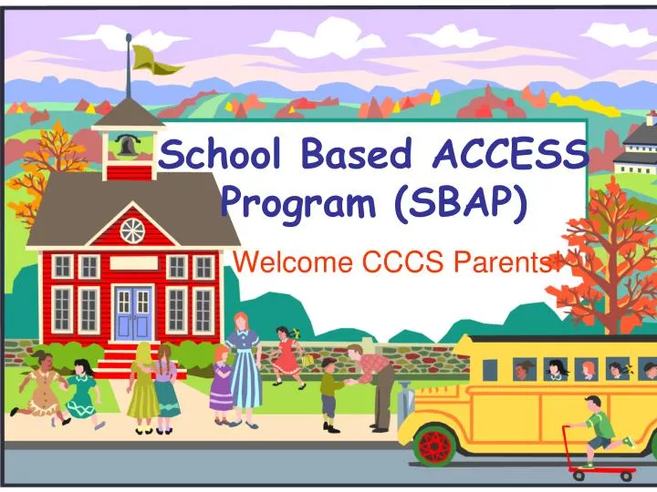 school based access program sbap