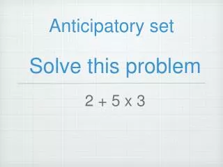 Solve this problem