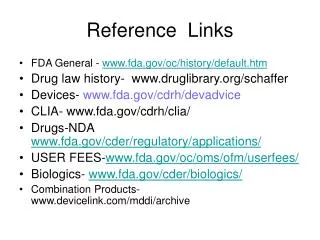 Reference Links