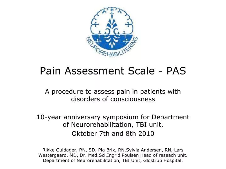 pain assessment scale pas