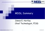 MDDL Summary - slide 1