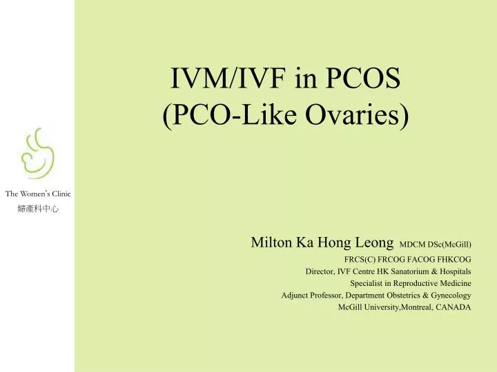 ivm ivf in pcos pco like ovaries