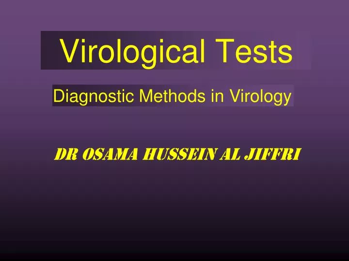 virological tests