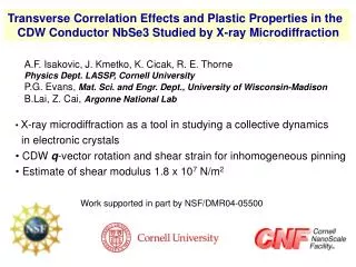 Transverse Correlation Effects and Plastic Properties in the