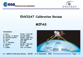 ENVISAT Calibration Review MIPAS
