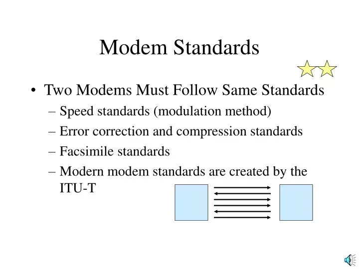 modem standards