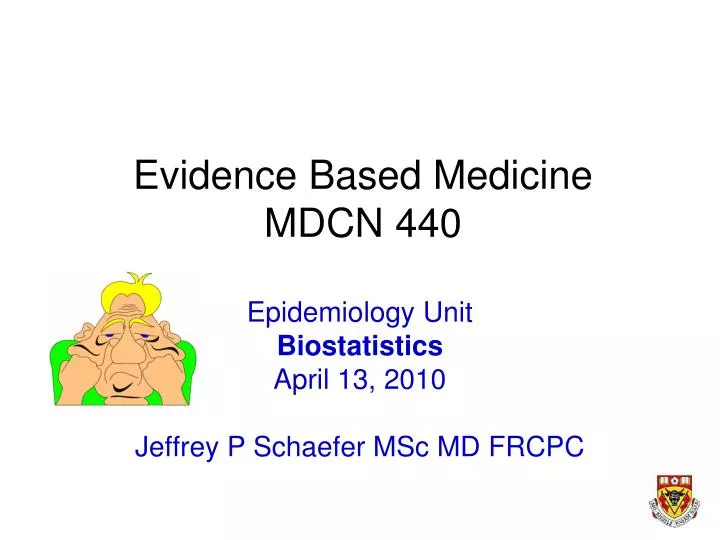 evidence based medicine mdcn 440